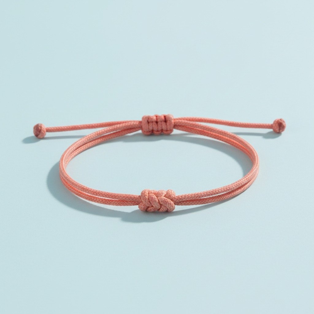 Coral Cord Bracelet — complete independent accessory